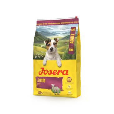 10кг Корм Josera MINI Adult with Lamb (Mini 25/17) беззерновой для взрослых собак мелких пород, с Ягнёнком, овощами, фруктами и травами