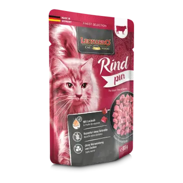 85г Влажный корм Leonardo pure Beef для взрослых кошек с Говядиной