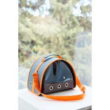 Сумка LOORI мини "Sfera" Серая и Оранжевая, 18*18*20см