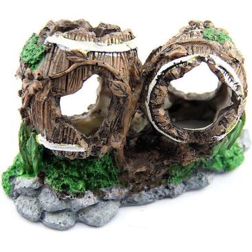 Декорация Nihao Aquarium "Бочки" для аквариума, 10*6*10см