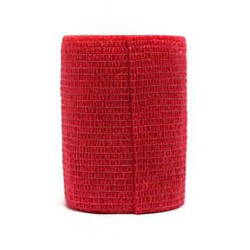 Бинт VETЗАБОТА ветеринарный самофиксирующийся Красный, 7,5см*4,5м