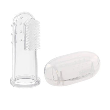 Зубная щетка-напальчник WOGY для домашних животных в футляре, 5,3*2,2см