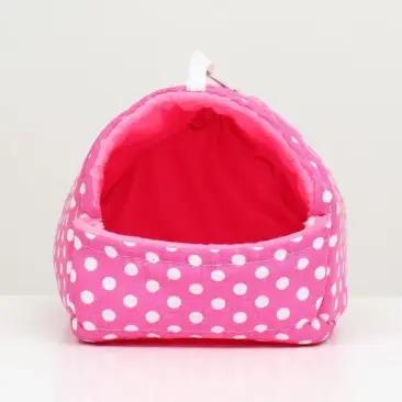 Домик-шалаш LOORI для грызунов Розовый, 17*22*17см