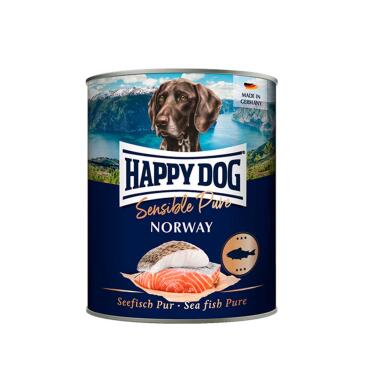 400г Консервы Happy Dog Sensible Pure Norway беззерновой для взрослых собак с Рыбой