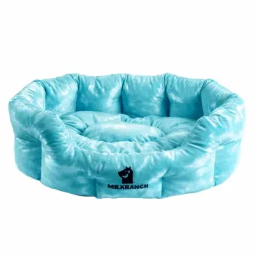 Лежанка Mr.Kranch для собак круглая Голубая 60*50*21см