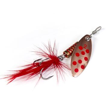 Блесна вращающаяся Lucky John SPIN X LONG 02 CR, 4г