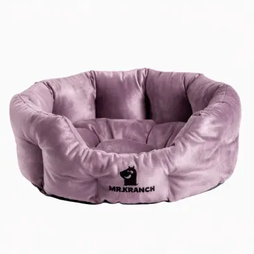 Лежанка Mr.Kranch для собак круглая Сирень 50*40*20см