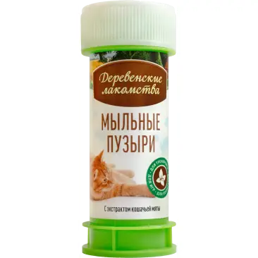 Мыльные пузыри "Деревенские лакомства" с экстрактом кошачьей мяты, 45мл
