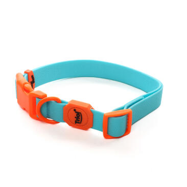 Ошейник Triol "Лазурный апельсин" из биотана Голубой S, 15*270-370мм