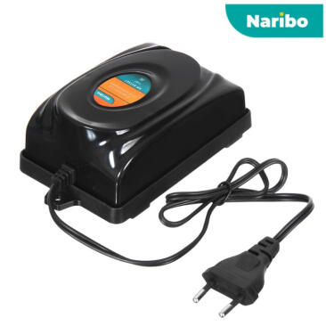Компрессор Naribo для аквариума двухканальный регулируемый 250–450л, 2*4 л/мин, 5Вт