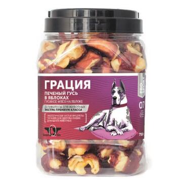 Лакомство в развес GreenQzin ГРАЦИЯ Гусь в яблоке, 1кг