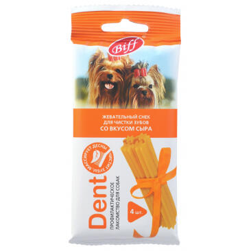 40гр Жевательный снек DENT для мелких собак со вкусом Сыра