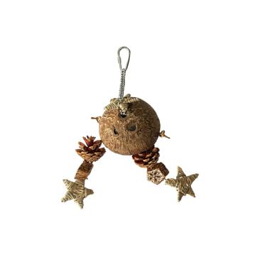 Игрушка BONITAPET для птиц "Кокосик", 15*9см