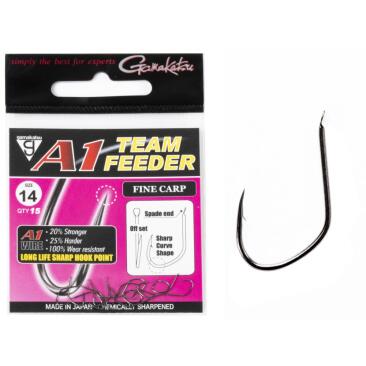 Крючки Gamakatsu A1 TEAM FEEDER HOOKS FINE CARP №14, 15шт