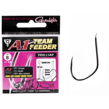 Крючки Gamakatsu A1 TEAM FEEDER HOOKS FINE CARP №8, 15шт
