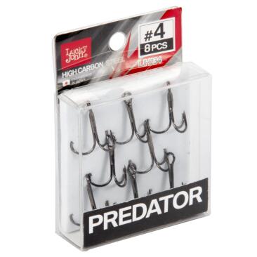 Крючки-тройники Lucky John PREDATOR серия LJH234 004, 8шт