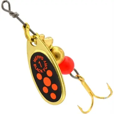 Блесна вращающаяся Mepps BLACK FURY Orange №01 OR (золото/красн)