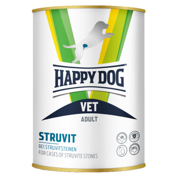 400г Консервы Happy Dog VET Struvit Adult Ветеринарная диета для взрослых собак для растворения струвитных уролитов с Курицей и свининой