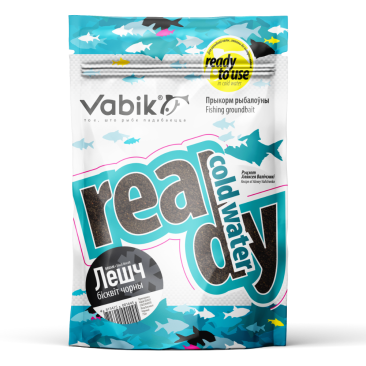 Прикормка Vabik Ready Cold Water Лещ Бисквит Черный 750гр