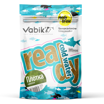 Прикормка Vabik Ready Cold Water Плотва Конопля 750гр