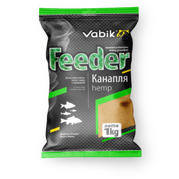 Прикормка Vabik FEEDER Конопля, 1кг