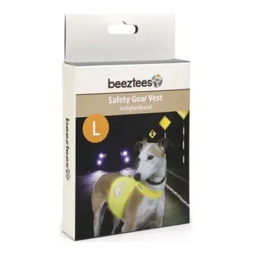 Жилет Beeztees для собак светоотражающий Жёлтый, L