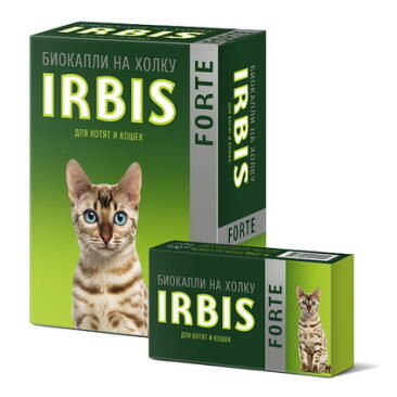 Капли на холку Irbis от блох и клещей для котят и кошек, 1шт