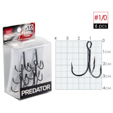Крючки-тройники Lucky John PREDATOR серия LJH234 001/0, 6шт
