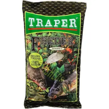 TRAPER прикормка SEKRET Линь-Карась, Зелёный марципан 1кг