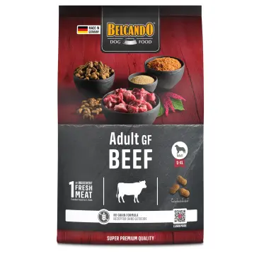 4кг Корм Belcando Adult GF Beef беззерновой для собак с нормальным уровнем активности с Говядиной