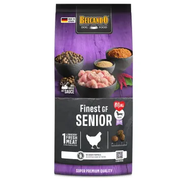 1кг Корм Belcando Finest GF Senior беззерновой для пожилых собак мелких и средних пород при избыточном весе с Птицей и рыбой