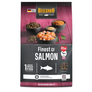 4кг Корм Belcando Finest Salmon беззерновой для взрослых собак мелких и средних пород с Лососем