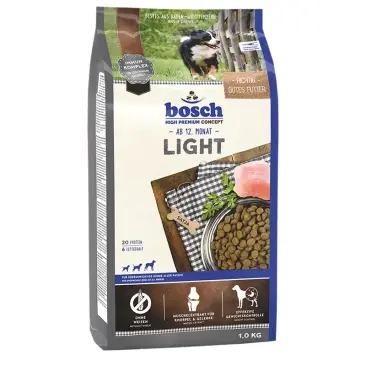 1кг Корм Bosch Light для взрослых собак всех пород, склонных к полноте с Птицей