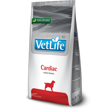 2кг Корм Farmina Vet Life Dog Cardiac диета для взрослых собак для поддержки функции сердца при хронической сердечной недостаточности