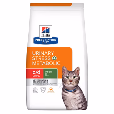 1,5 Корм Hill's PD Prescription Diet c/d Stress + Metabolic для кошек при профилактике цистита, вызванного стрессом, с Курицей (срок до 06.2026)