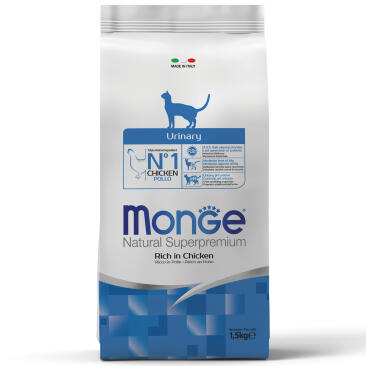 1,5кг Корм Monge Cat Urinary для кошек с профилактикой мочекаменной болезни (дефект упаковки)