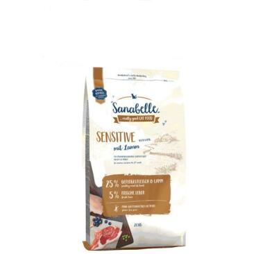 2кг Корм Bosch Sanabelle Sensitive with Lamb для кошек с чувствительным пищеварением с Ягненком (дефект упаковки)