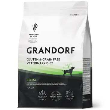 1кг Корм GRANDORF VET DOG RENAL для собак при хронической почечной недостаточности на основе бескостной Индейки