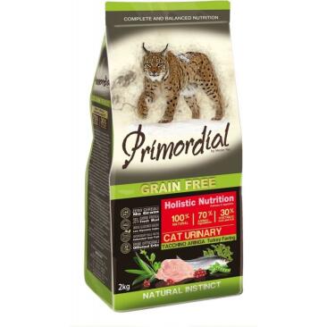 6кг Корм Primordial Cat Adult Urinary Turkey & Herring беззерновой для взрослых кошек для профилактики МКБ с Индейкой и сельдью