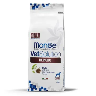 12кг Корм Monge VetSolution Dog Hepatic Ветеринарная диета для собак с заболеваниями печени