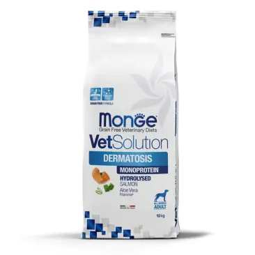 12кг Корм Monge VetSolution Dog Dermatosis Ветеринарная диета для собак с заболеваниями кожи