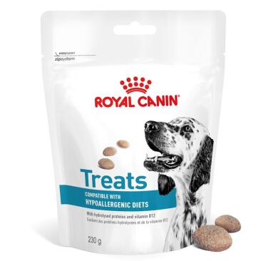 230г Лакомство Royal Canin Hypoallergenic для собак гипоаллергенное мягкое печенье с Курицей