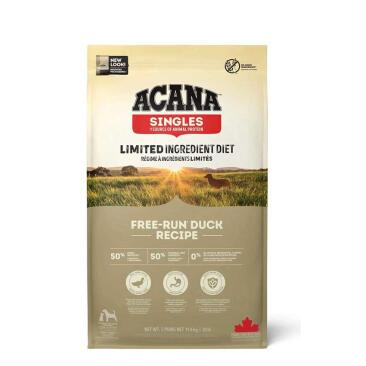 340г Корм ACANA Free-Run Duck & Bartlett Pear для взрослых собак и щенков всех пород с Уткой