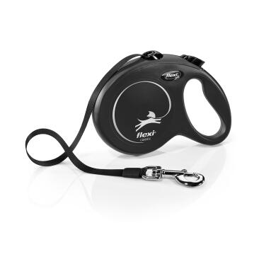 Рулетка FLEXI New Classic до 50кг 5м лента L, Черный