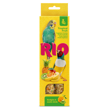 2*40гр RIO Sticks Tropical Fruit палочки для волнистых попугаев и экзотических птиц с тропическими фруктами