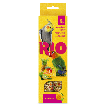 2*75гр RIO Sticks Tropical Fruit палочки для средних попугаев с тропическими фруктами