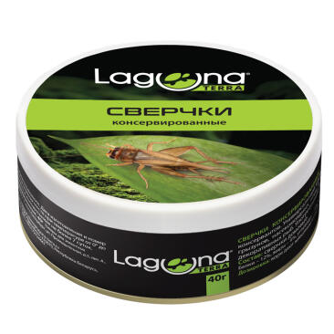 40г Корм Laguna Сверчки консервированные