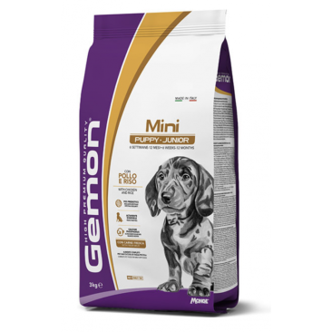 3кг Корм Gemon Dog MINI Puppy&Junior CHICKEN/RICE для щенков и юниоров мелких пород с Цыпленком