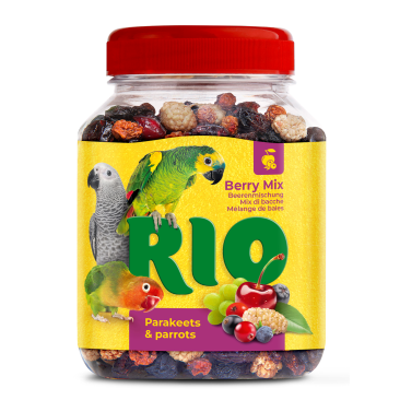160гр Лакомство RIO Ягодная смесь для средних и крупных попугаев