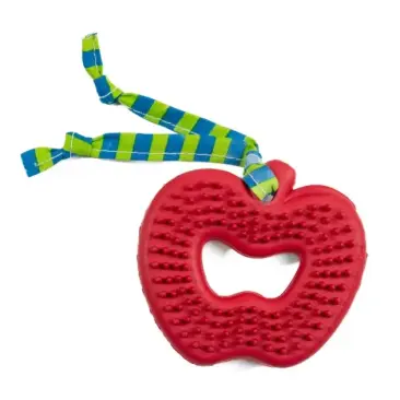 Игрушка Jolly Pooch Яблоко для собак резиновое для прорезывания зубов с ароматом Ванили Красное, 7,2*8см